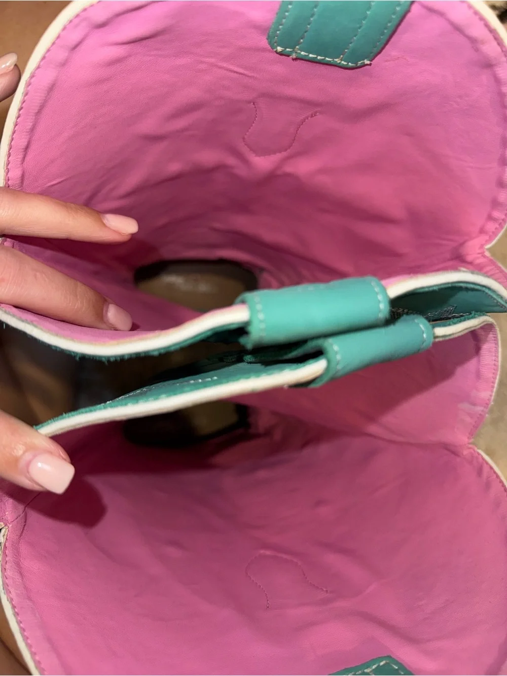 WIDE CALF Over-the-Knee Turquoise Western Boots